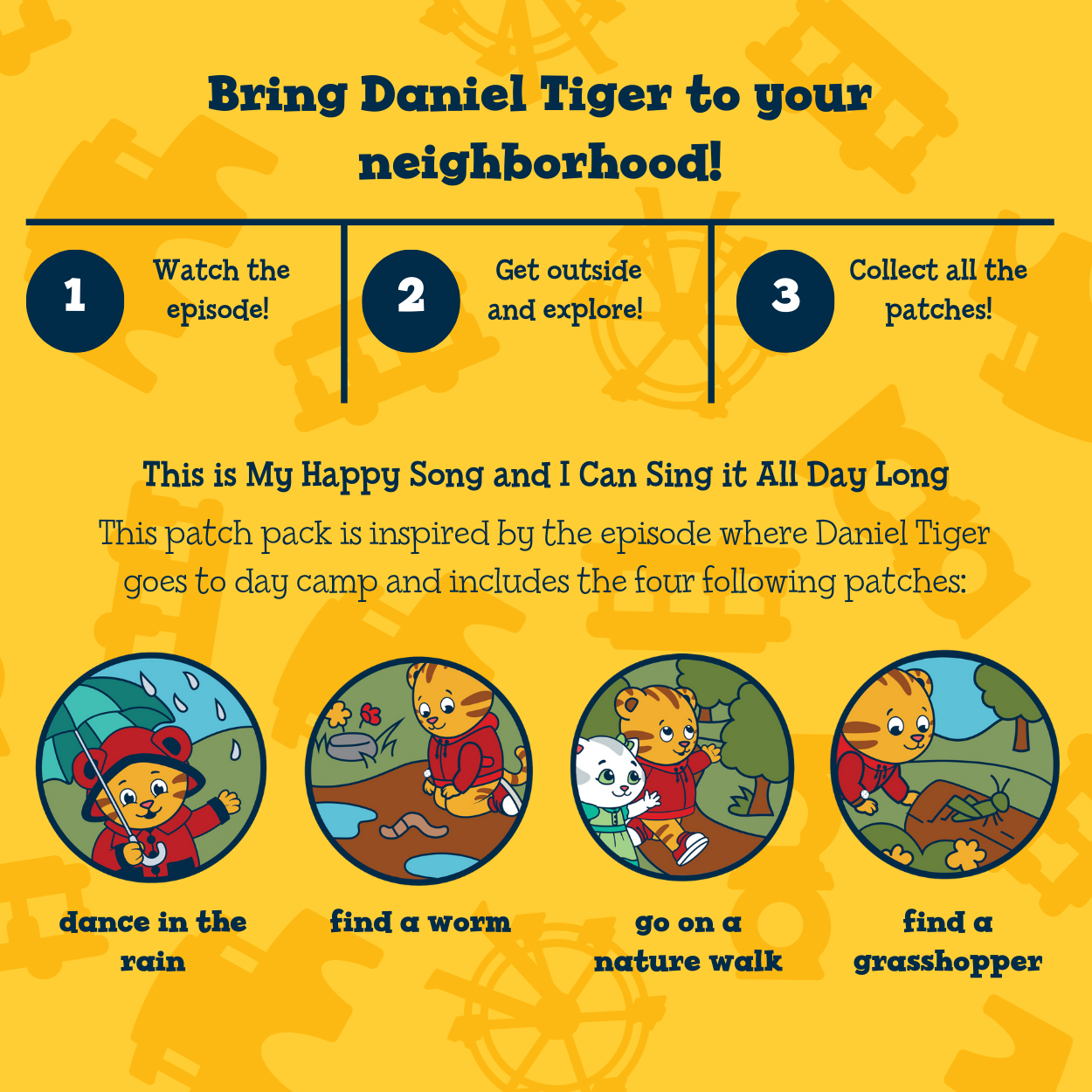 Daniel Tiger's Neighborhood x Carter Joey Camp Adventure Patches - Image 3