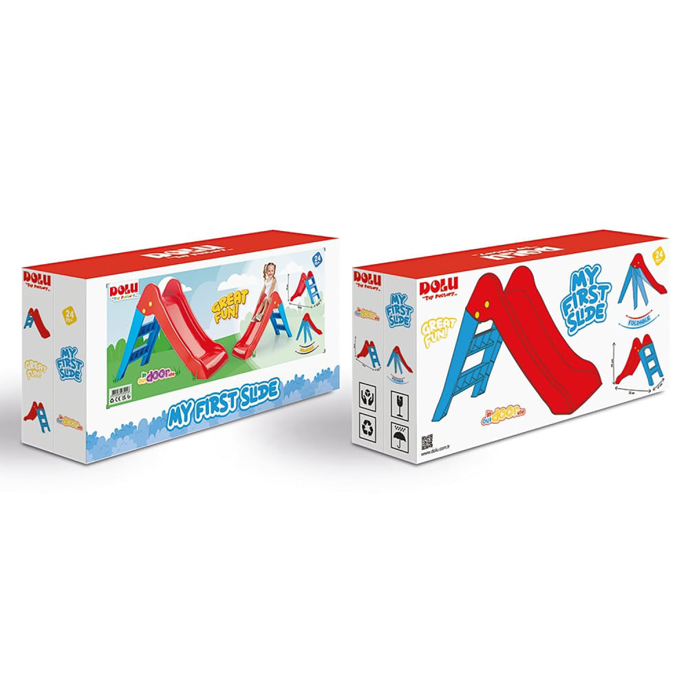 Dolu My First Slide Vibrant Red & Blue - Indoor & Outdoor Playset - Image 5