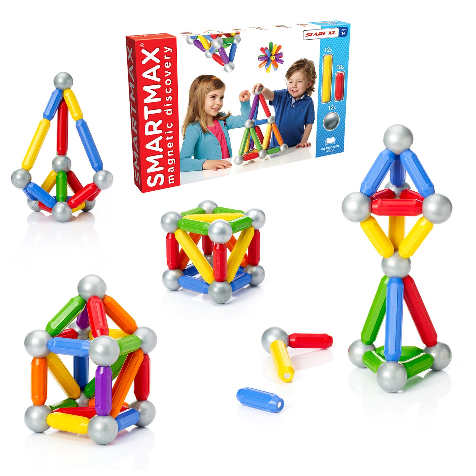 SmartMax 42-Piece Magnetic Discovery Set - Educational Construction Toy - Image 2
