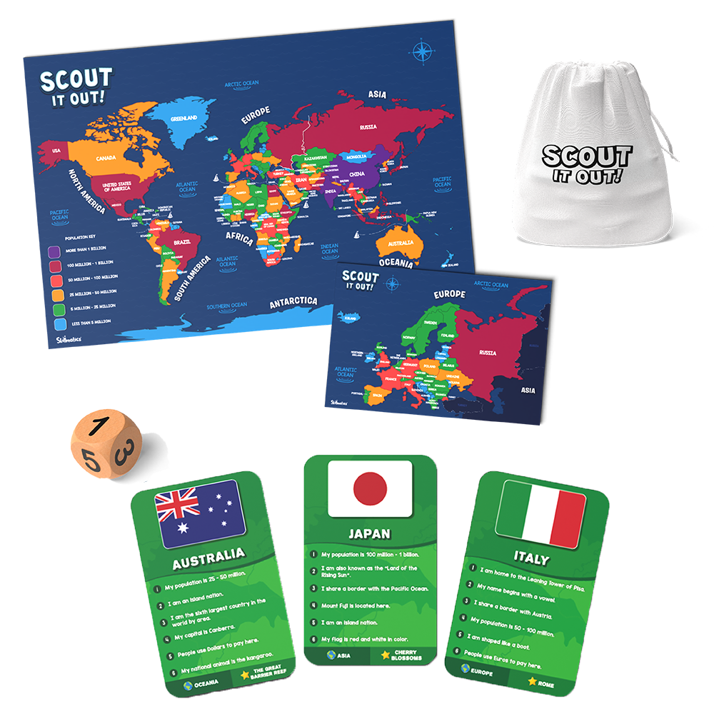 Scout It Out Countries Educational Board Game - Image 2