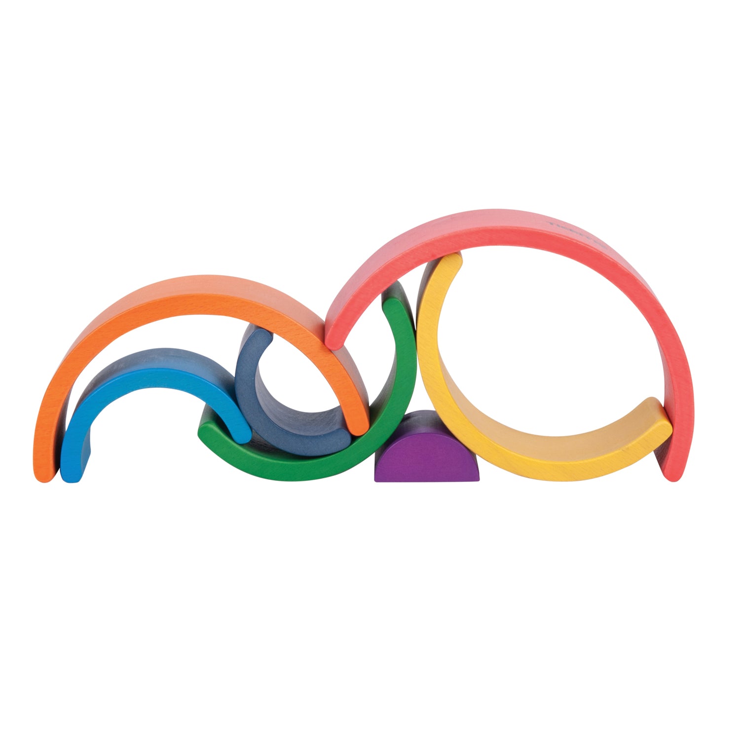 TickiT Wooden Rainbow Architect Arches - 7 Piece Set - Image 4