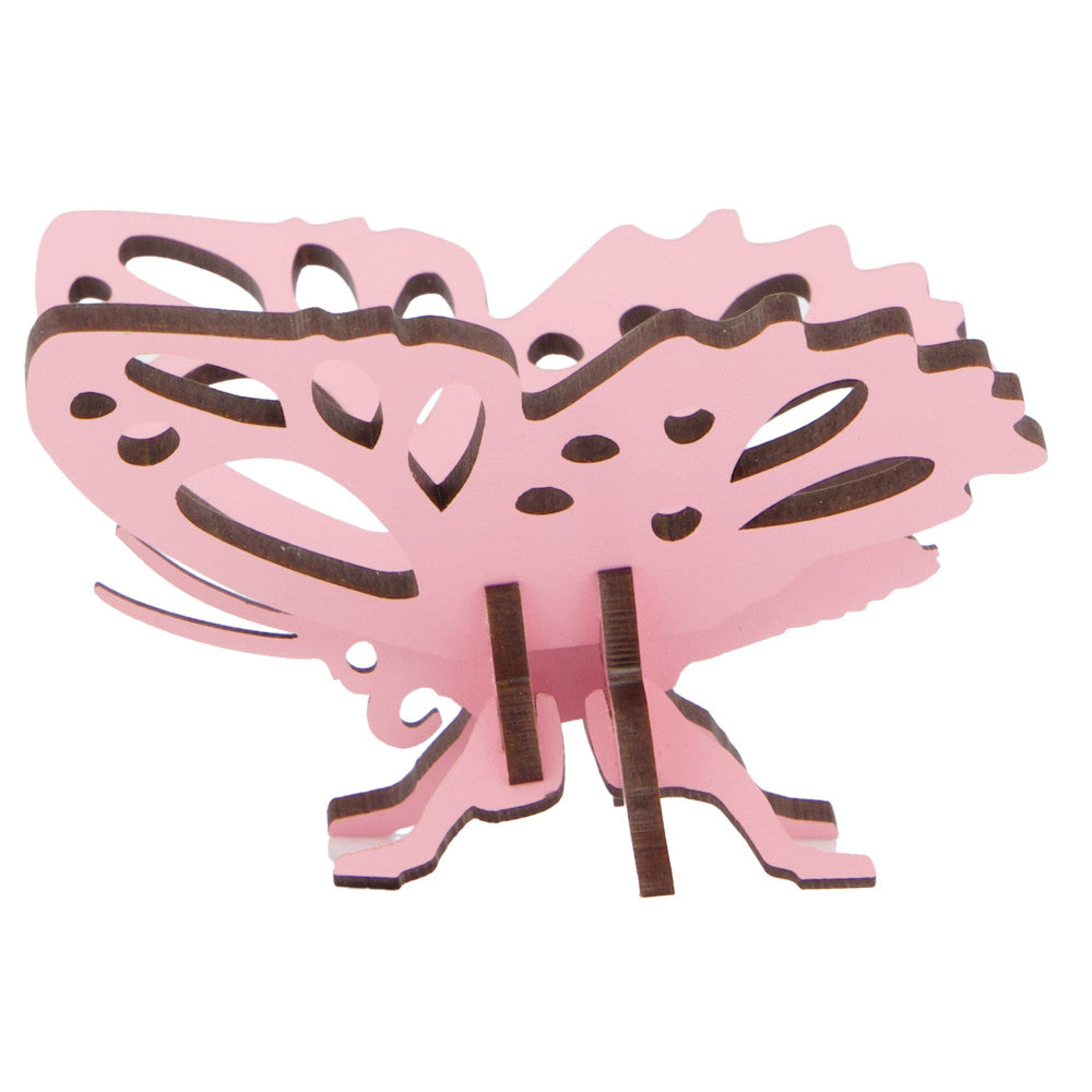 Little & Wood: Butterfly Bliss - Pink 3D Wooden Puzzle Kit - Image 2