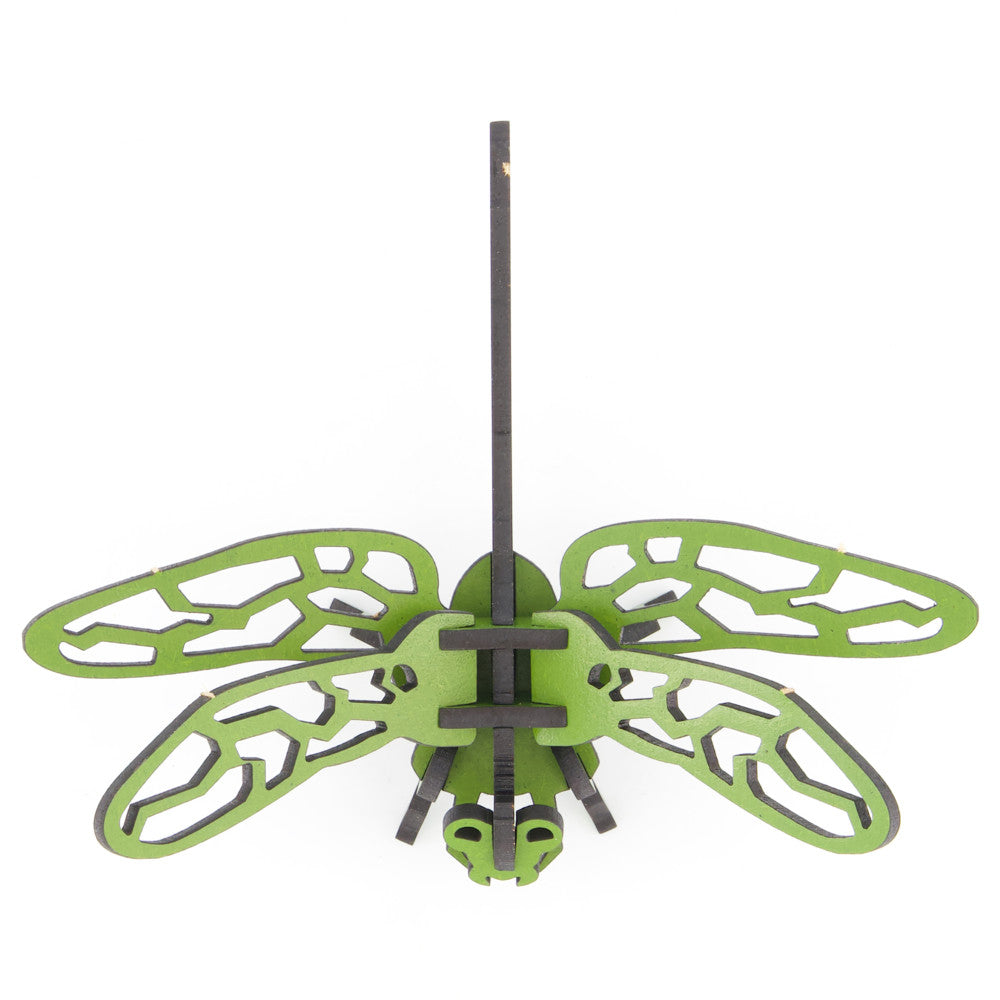 Little & Wood: Dragonfly Woodlet Kit - 3D Puzzle, Green - Image 2