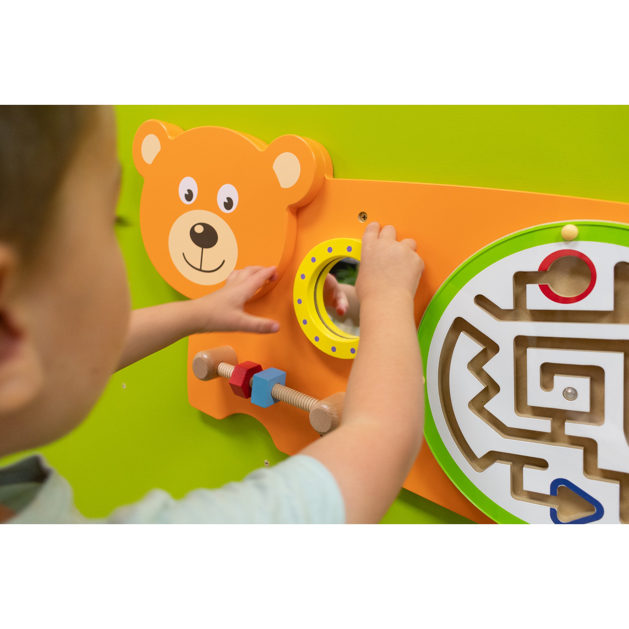 Learning Advantage Bear Activity Wall Panel - Interactive Toddler Learning Center - Image 4