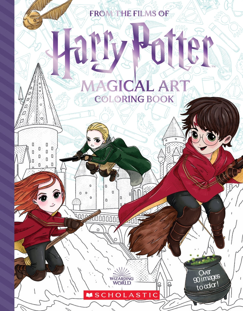 Harry Potter Magical Art Wizarding World Coloring Book