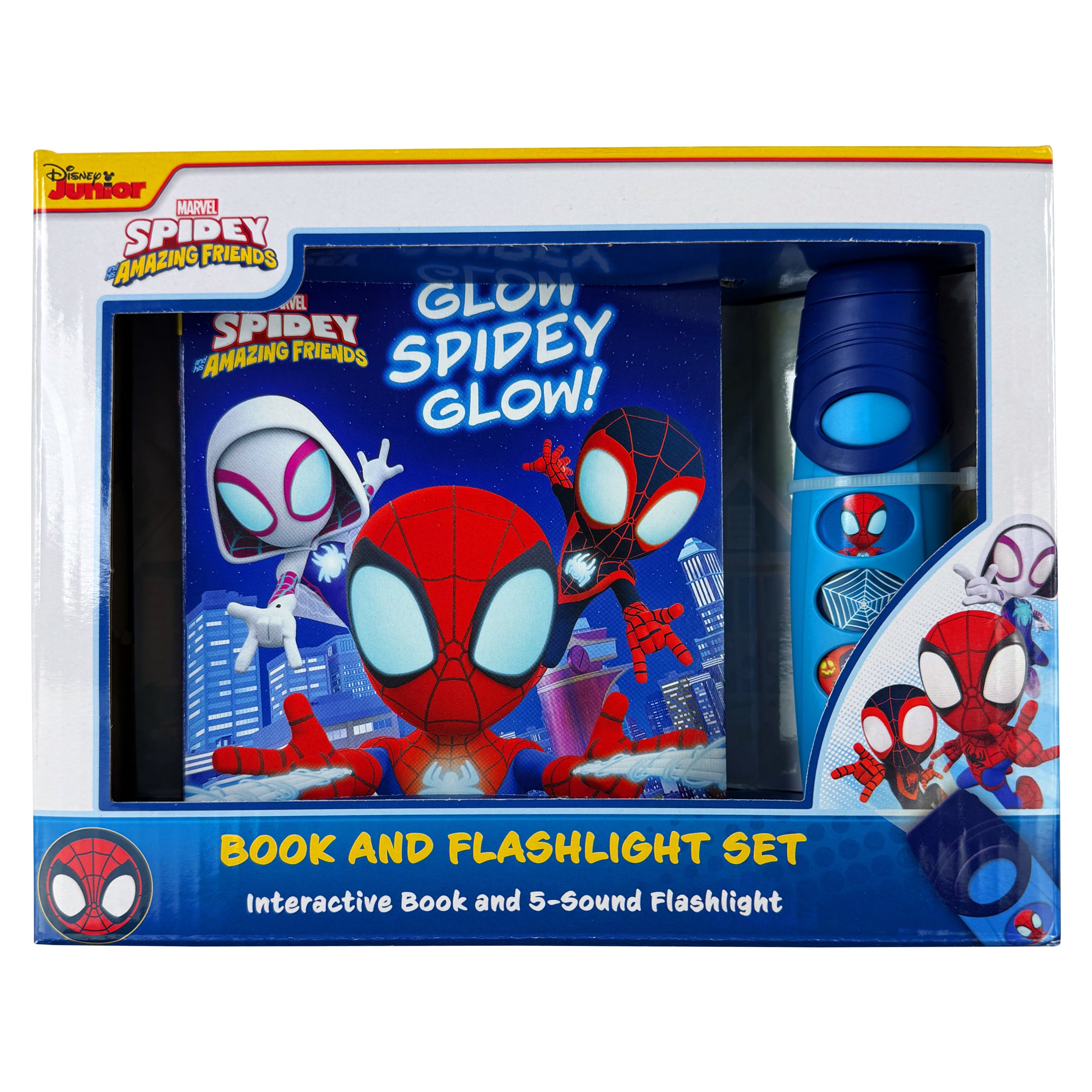 Disney Junior Marvel Spidey and His Amazing Friends: Glow Spidey Glow! Interactive Storybook with Flashlight