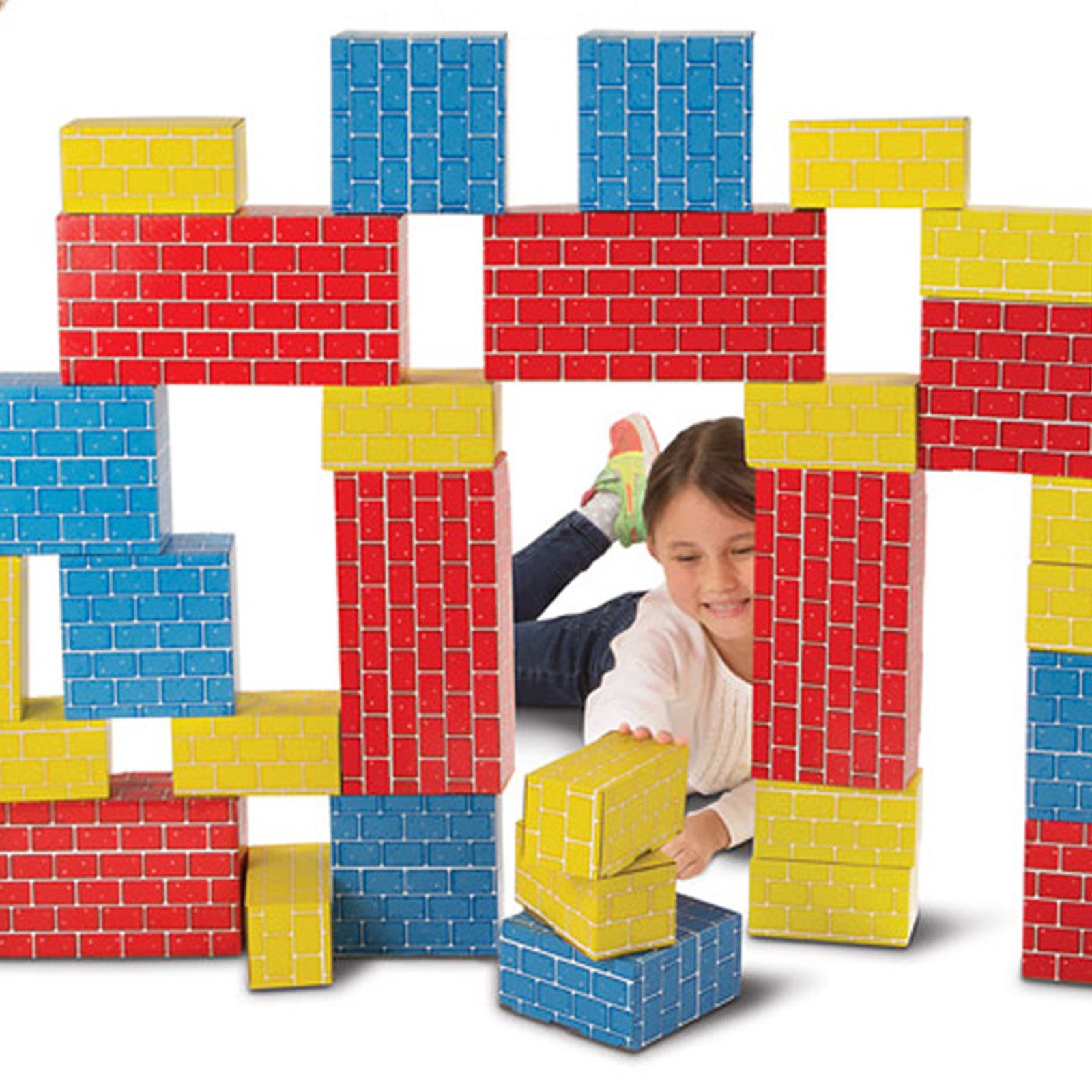 Melissa & Doug Deluxe Jumbo Cardboard Blocks - 40 Piece Set - Image 3