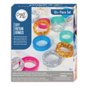 Craft It Up Multicolor DIY Resin Rings Kit - Beginner Friendly