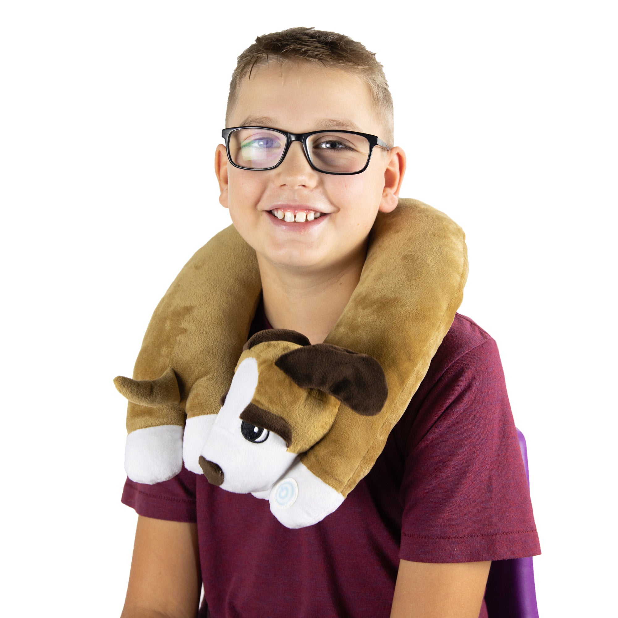 Bouncyband Puppy-Themed Sensory Vibrating Neck Pillow - Image 2