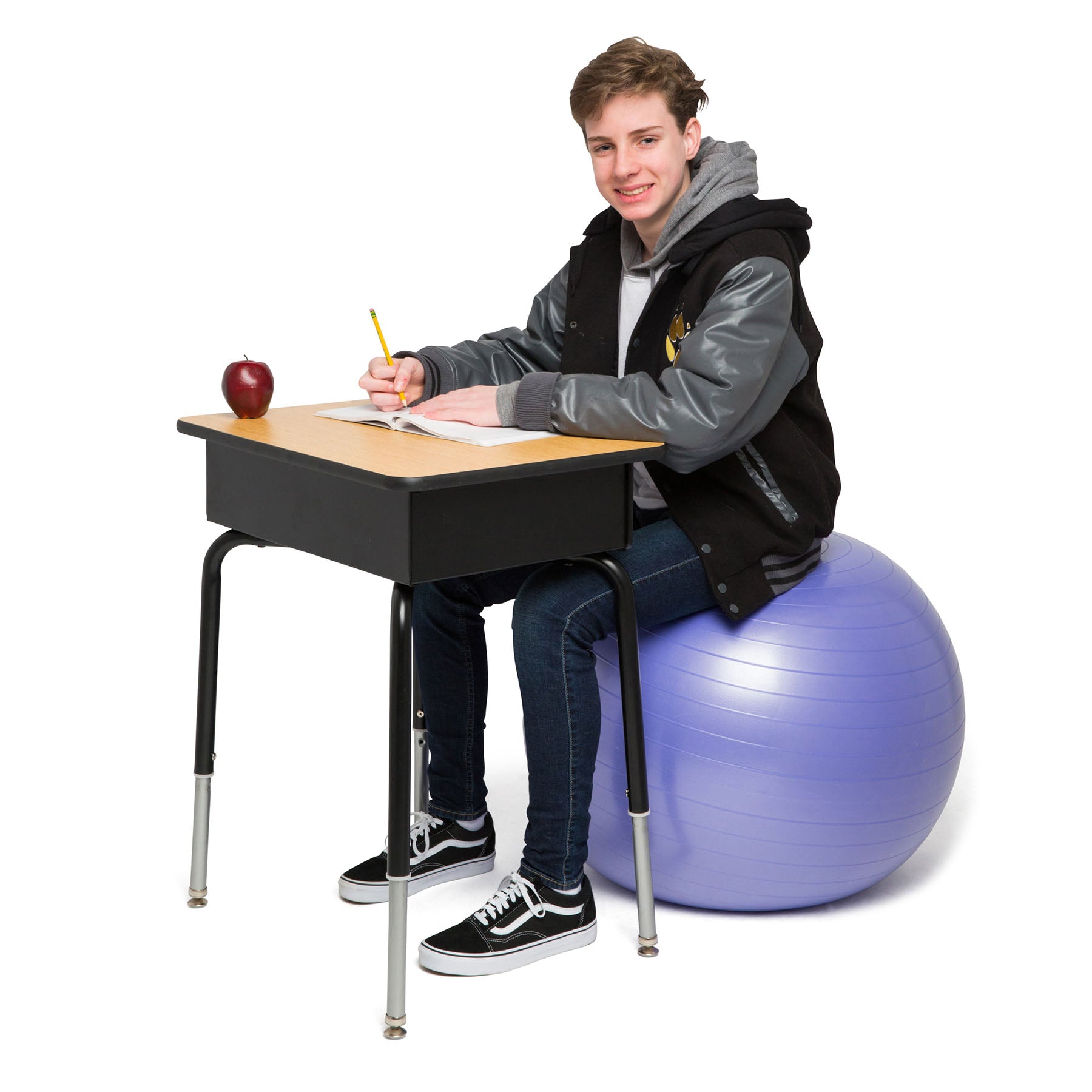 Bouncyband? Balance Ball, 65cm, Vibrant Purple - Stay Active & Focused - Image 8