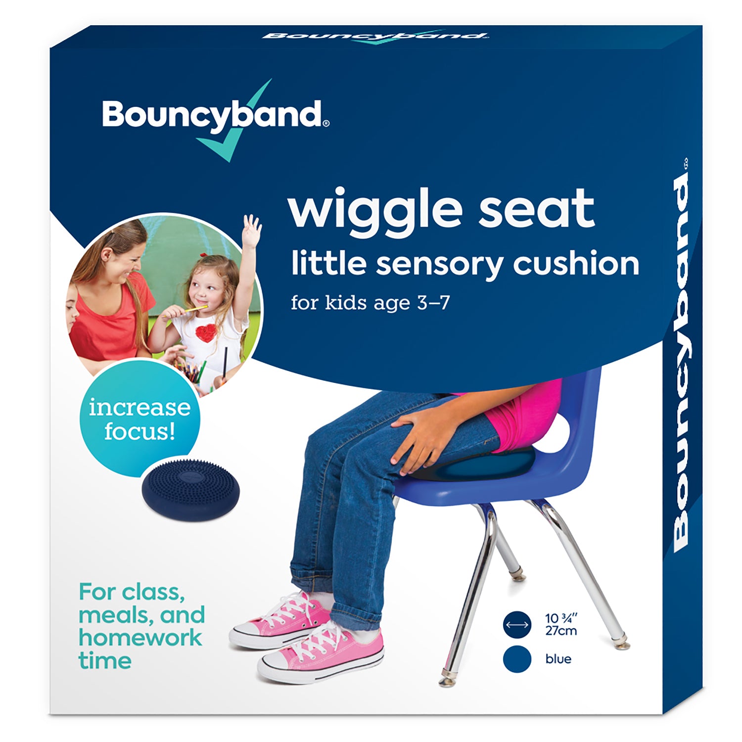Bouncyband? Little Wiggle Seat Sensory Cushion, Blue