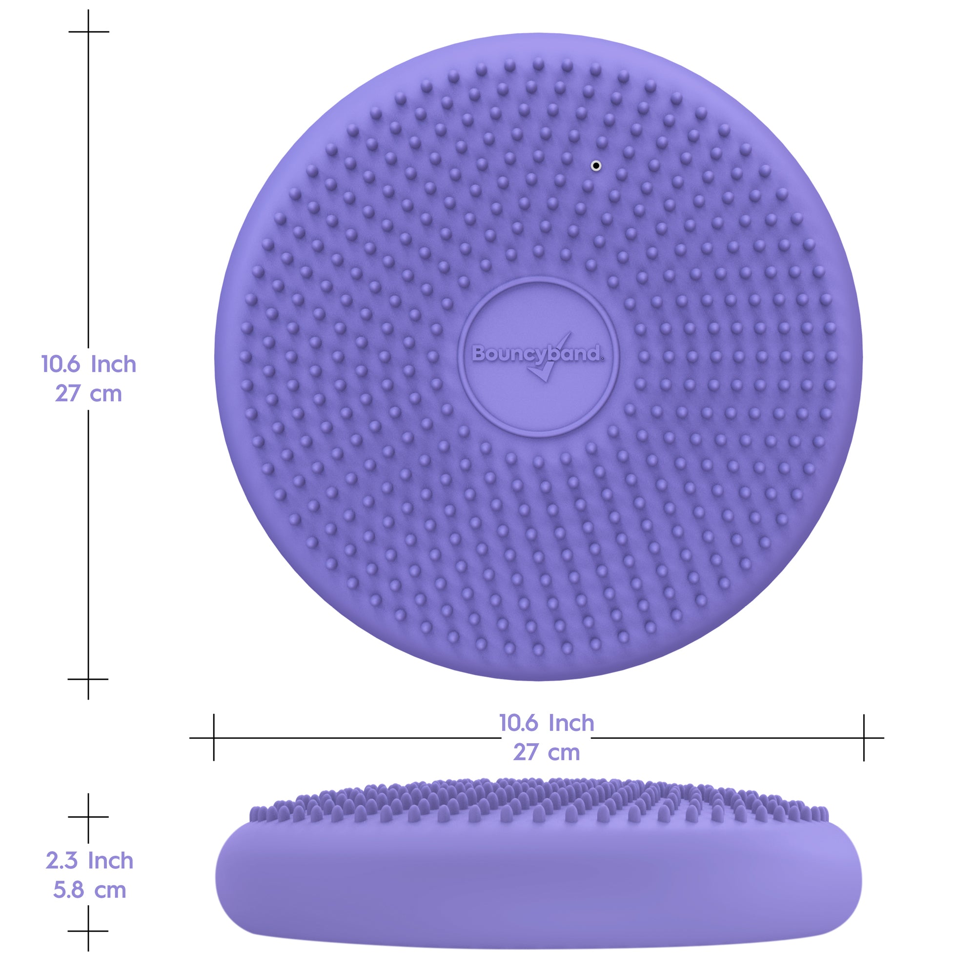 Bouncyband Little Wiggle Seat Sensory Cushion, Playful Purple - Image 4