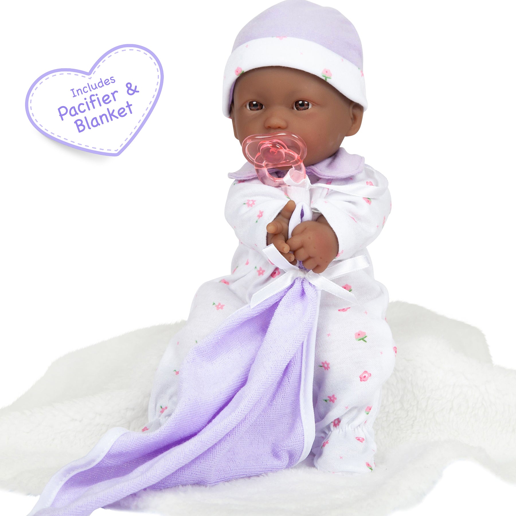 JC Toys 11 inch La Baby Soft Doll - Bright Sparkling Eyes - Image 6