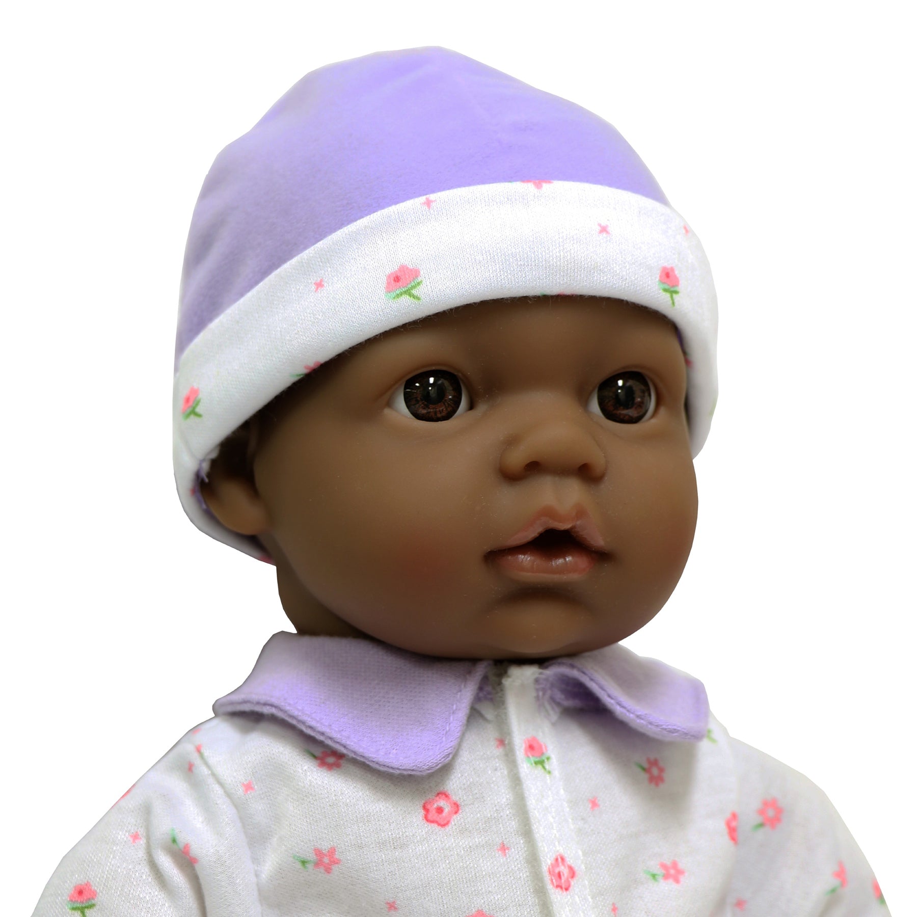 JC Toys La Baby Soft 16-Inch Doll with Purple Sleeper and Pacifier - Image 4