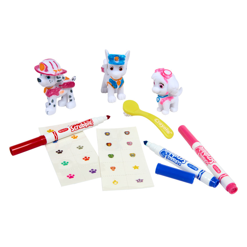 Crayola Scribble Scrubbie Paw Patrol Deluxe Art Kit - 3 Pets Set - Image 3