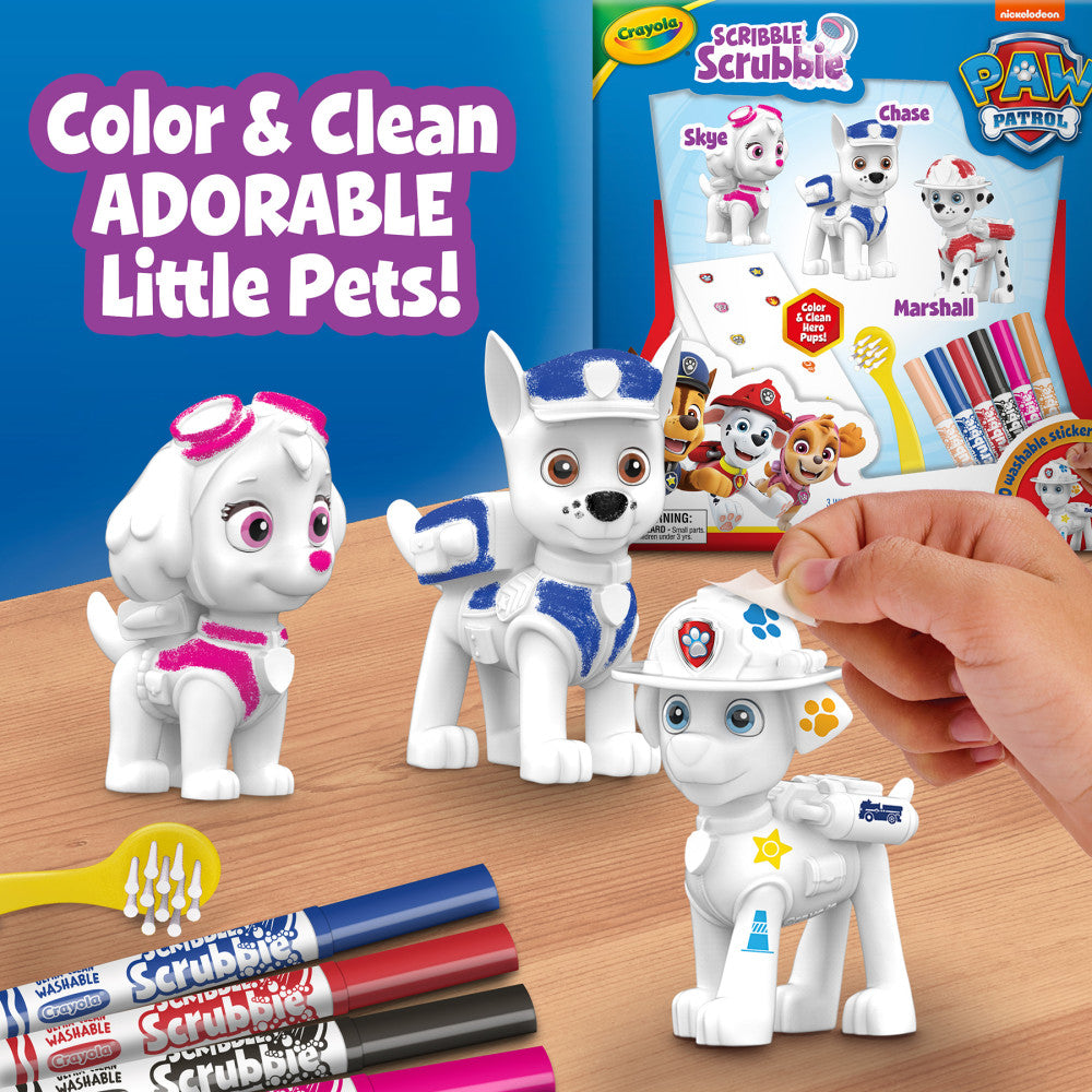 Crayola Scribble Scrubbie Paw Patrol Deluxe Art Kit - 3 Pets Set - Image 5
