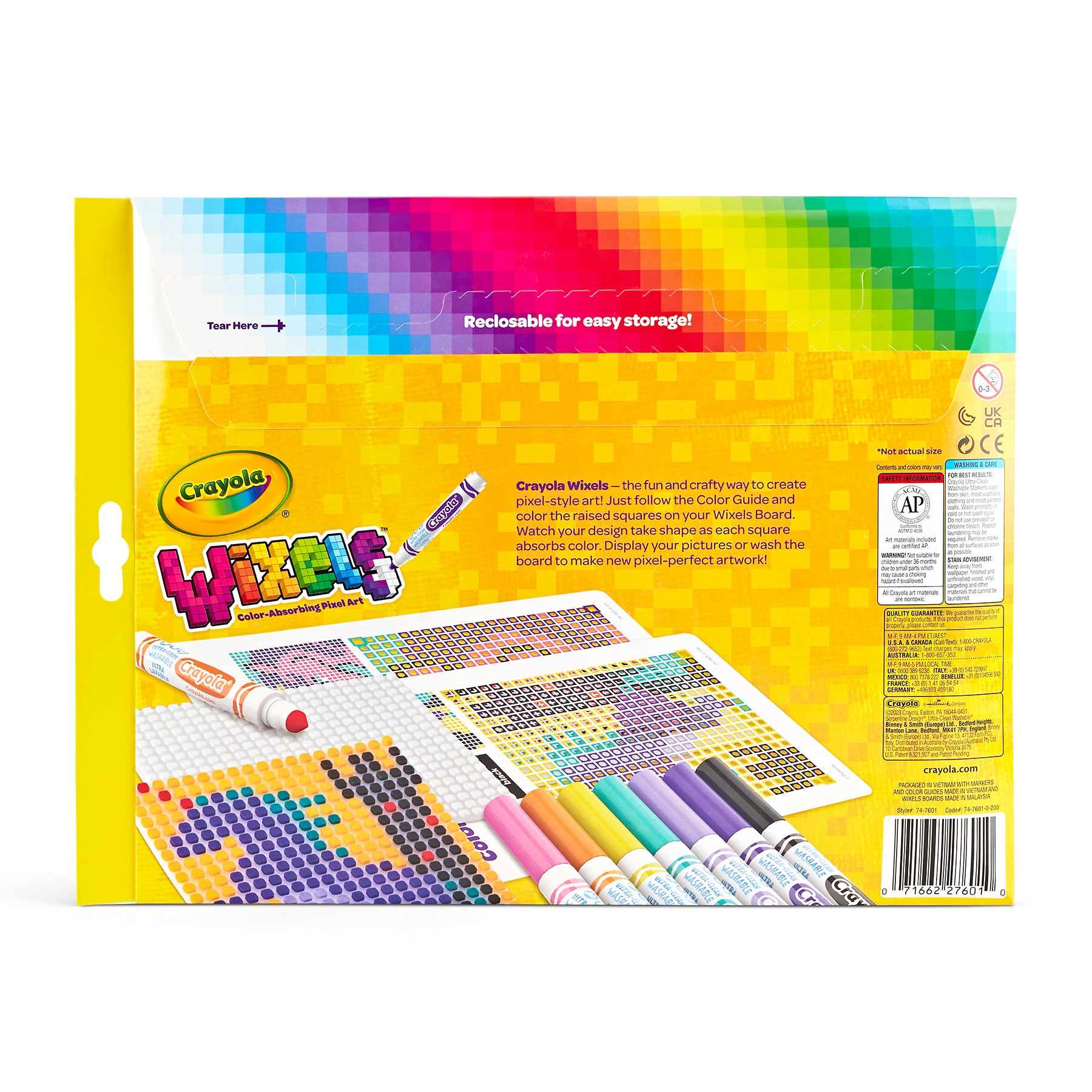 Crayola Wixels Unicorn Pixel Art Kit with Markers - Image 4
