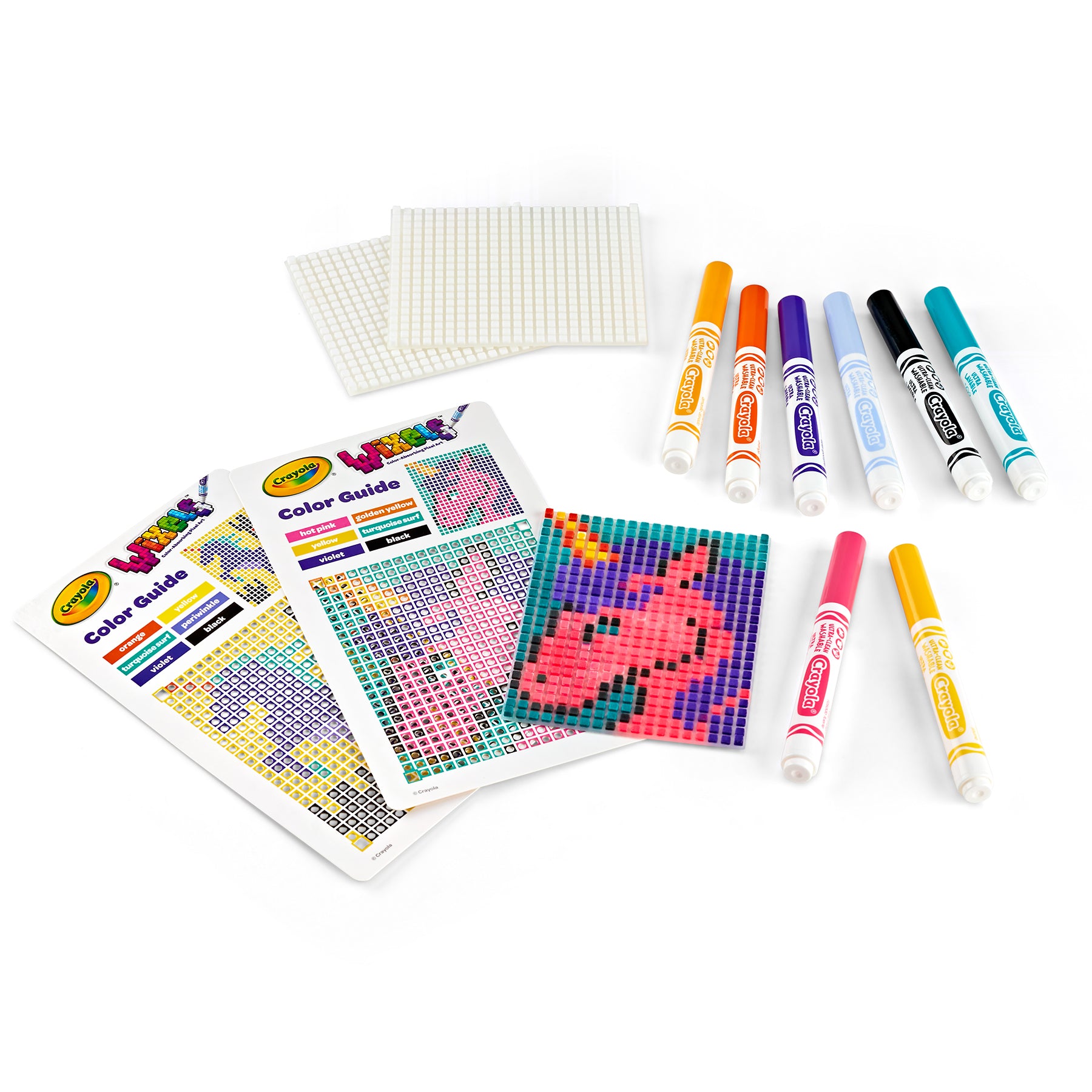 Crayola Wixels Unicorn Pixel Art Kit with Markers - Image 5