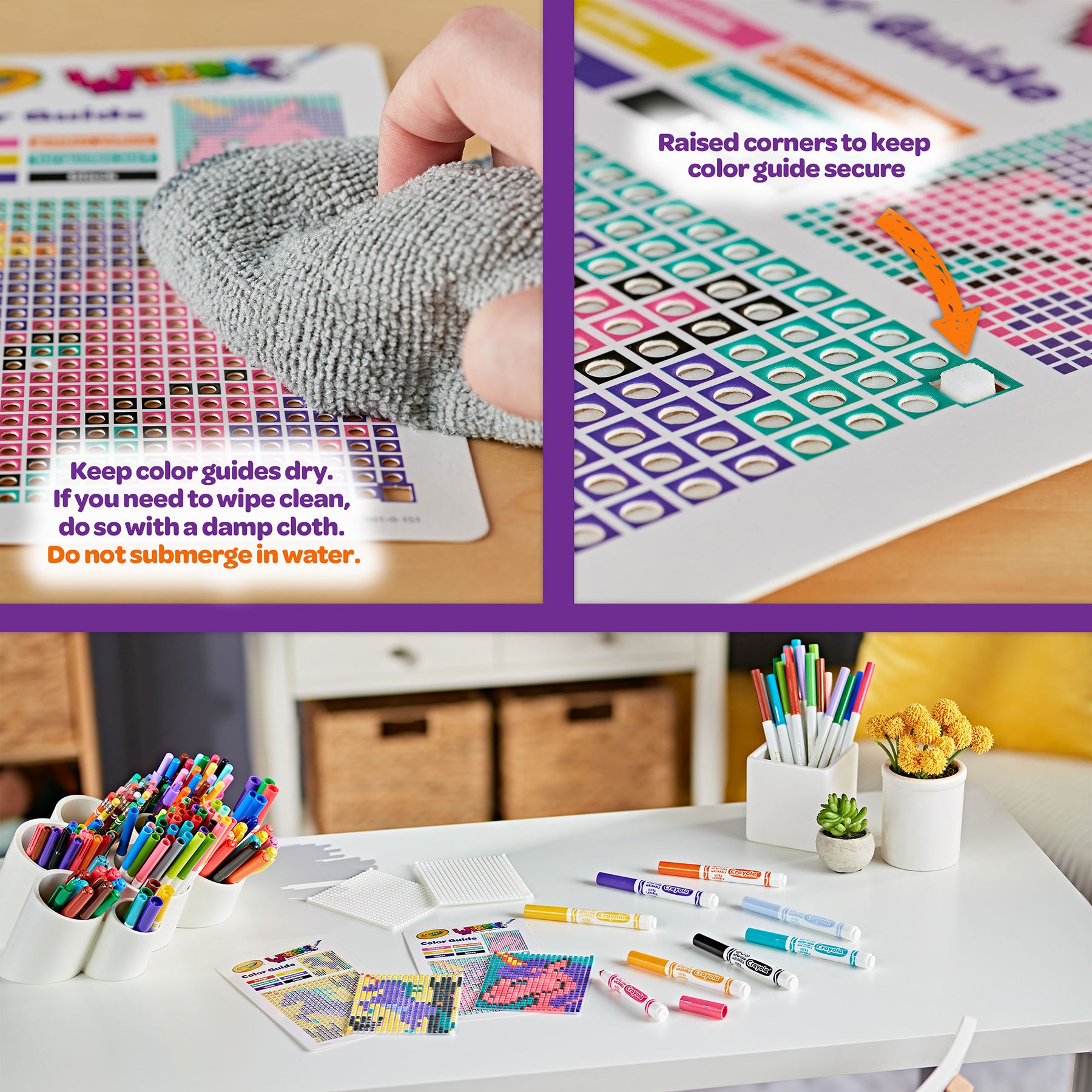 Crayola Wixels Unicorn Pixel Art Kit with Markers - Image 8