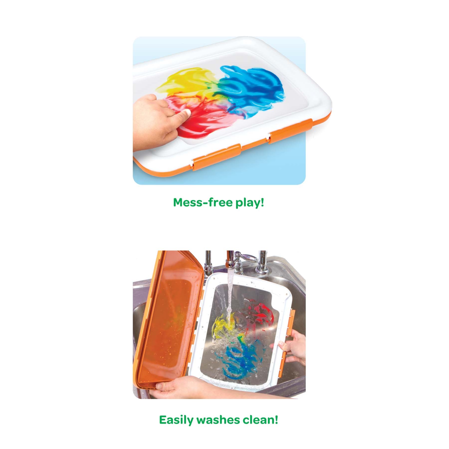 Crayola Easy-Clean Fingerpaint Set - Vibrant Toddler Art Kit - Image 5