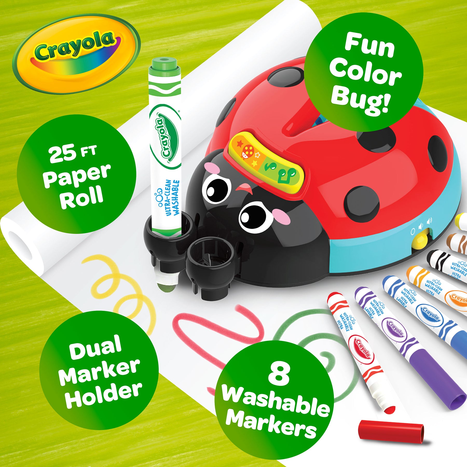 Crayola Musical Doodle Bug Interactive Coloring Toy - Image 4