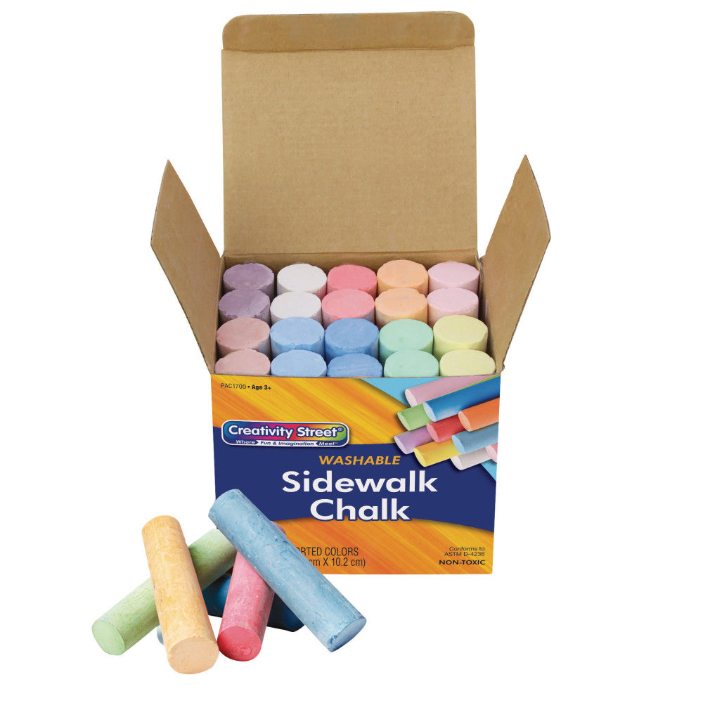 Creativity Street Sidewalk Chalk Set - Assorted Colors, 20 Pieces, 6 Packs - Image 2