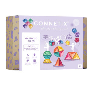 Connetix Pastel Shape Magnetic Tiles Expansion Set - 48 Pieces