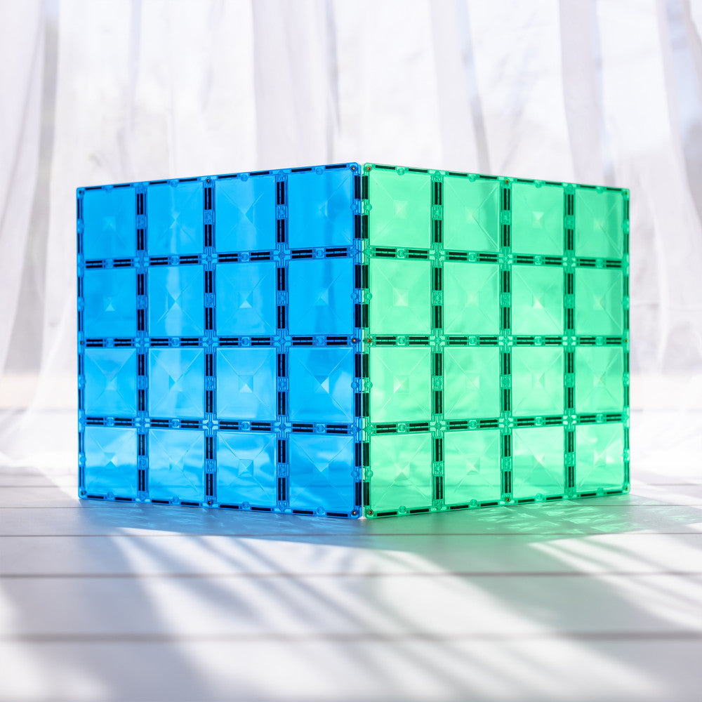 Connetix Magnetic Tiles Rainbow Blue & Green Base Plate Set, 2 Pieces - Image 5