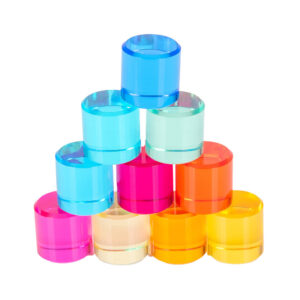 TickiT Gem Circles ?C Colorful Acrylic Stacking Toys