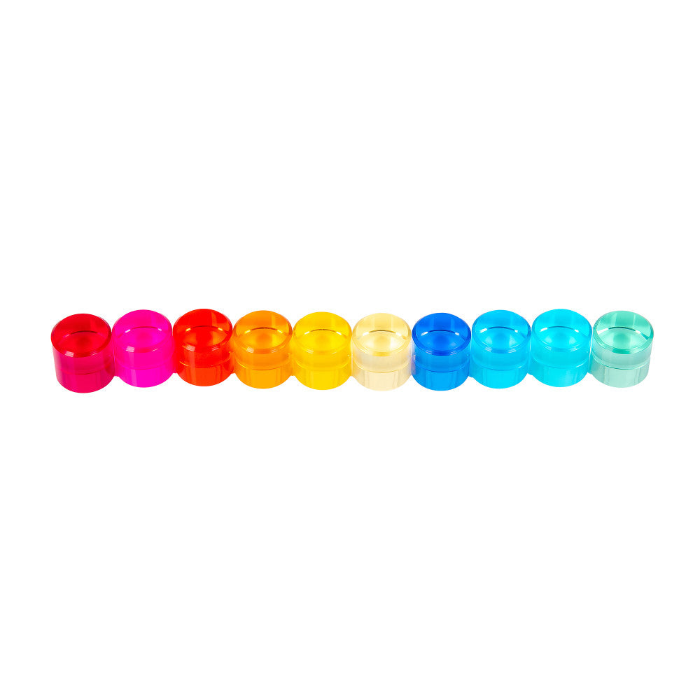 TickiT Gem Circles ?C Colorful Acrylic Stacking Toys - Image 3