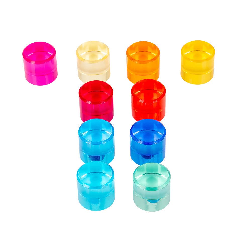 TickiT Gem Circles ?C Colorful Acrylic Stacking Toys - Image 4