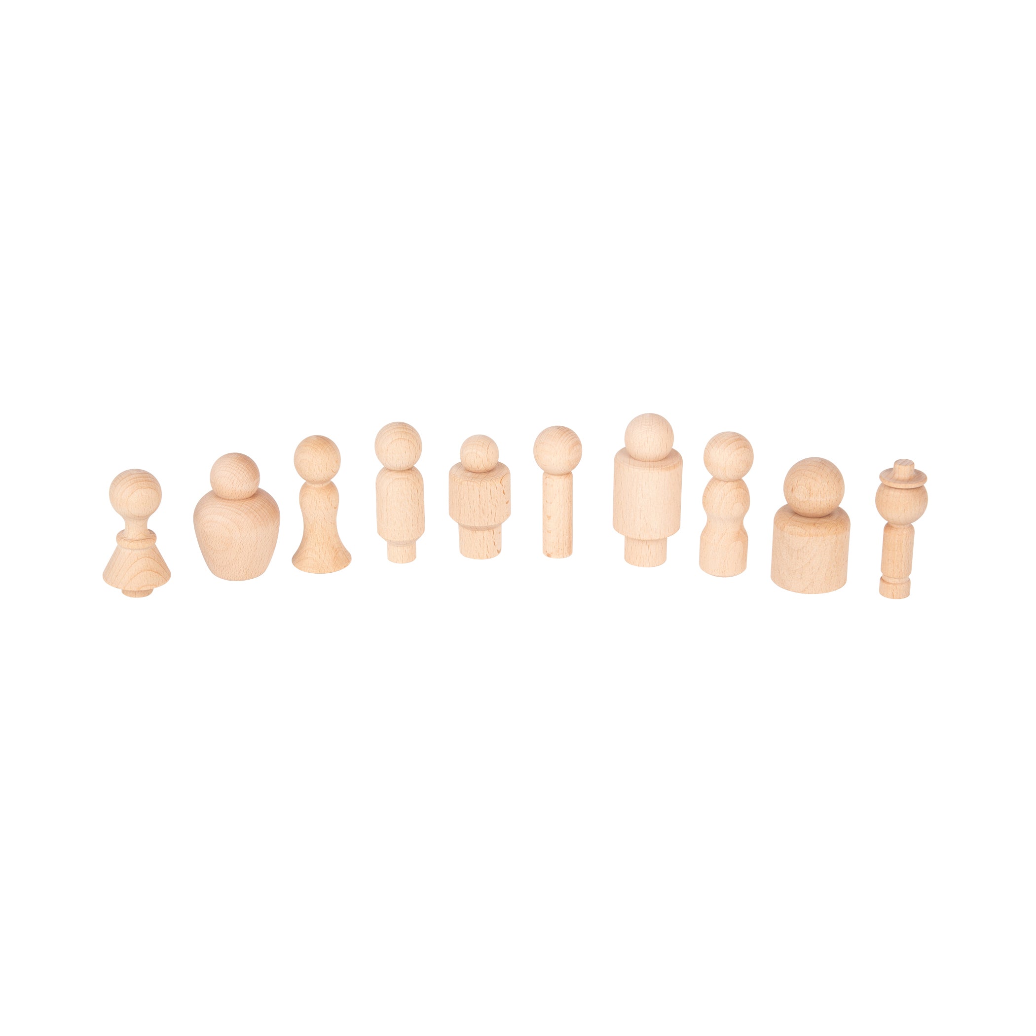 TickiT Wooden Community Figures - Set of 10 - Creative Play for Toddlers - Image 2