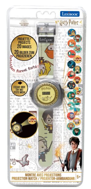 Harry Potter Kids Digital Projection Watch - Adjustable Black Strap