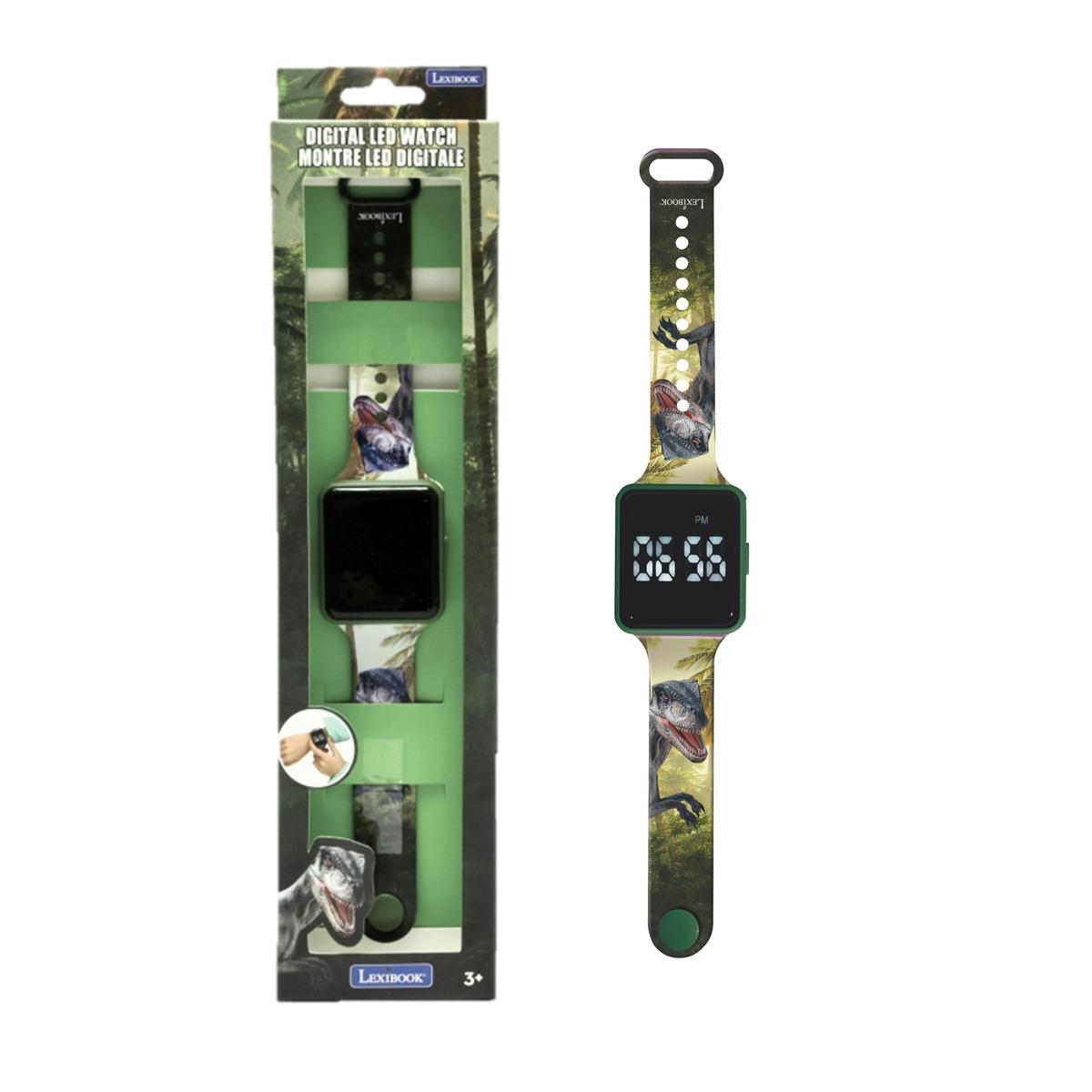Jurassic Explorer Youth LED Digital Watch - Vibrant Dinosaur Print Strap - Image 5