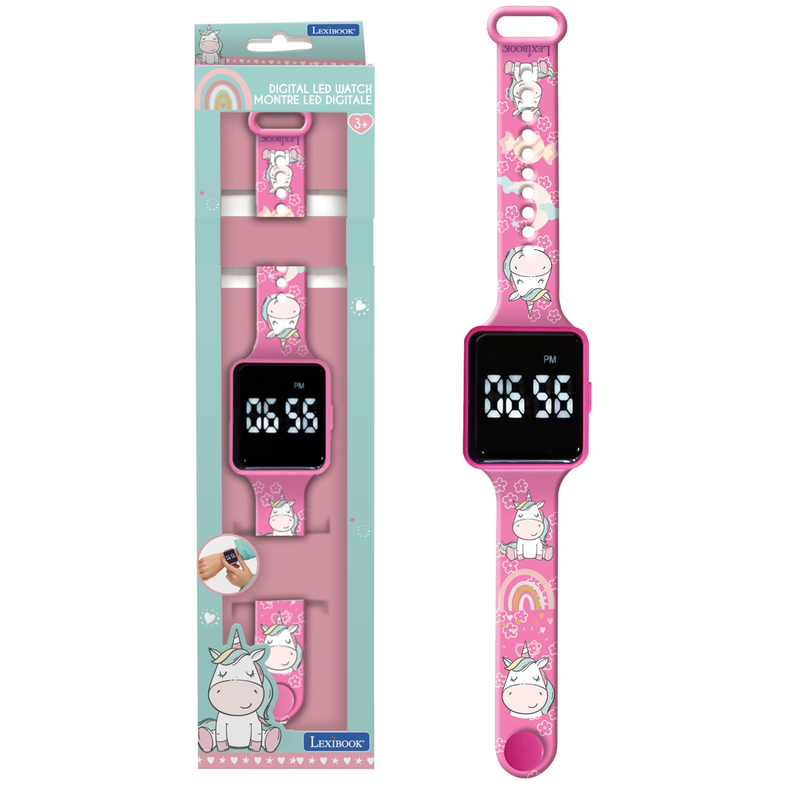 Magical Unicorn Girl's Digital Watch - Colorful Touch LED Strap