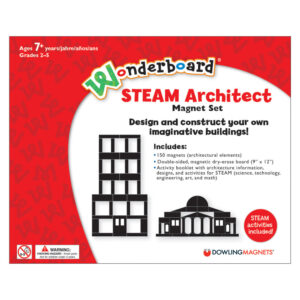 Dowling Magnets Wonderboard STEAM Architect Magnet Set - Creative Building Fun