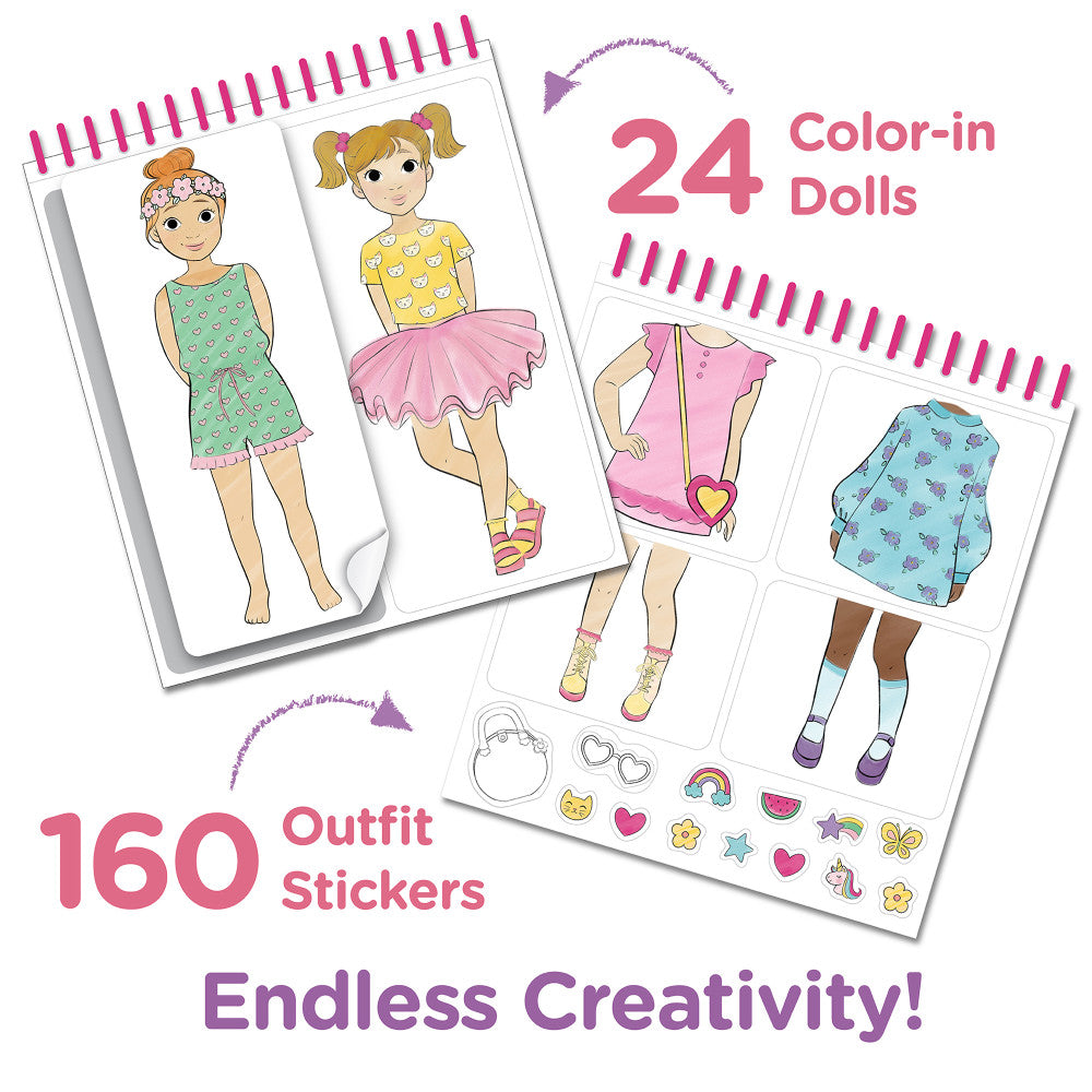 Educational Insights PaperCraft Fashion Parade - Spiral-bound Mix & Match Doll Book - Image 8