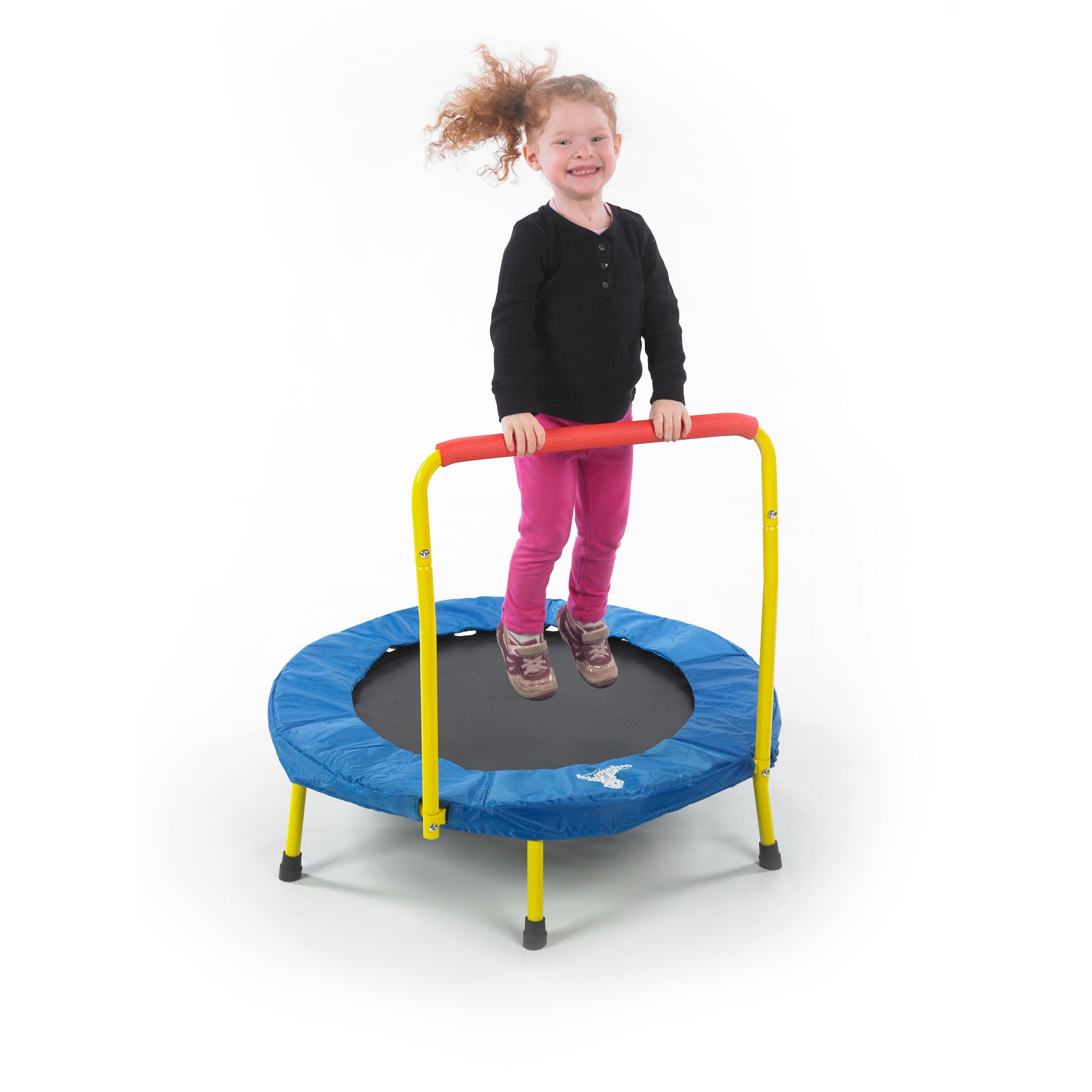 The Original Toy Company 36" Fold & Go Indoor/Outdoor Trampoline with Handle - Image 2