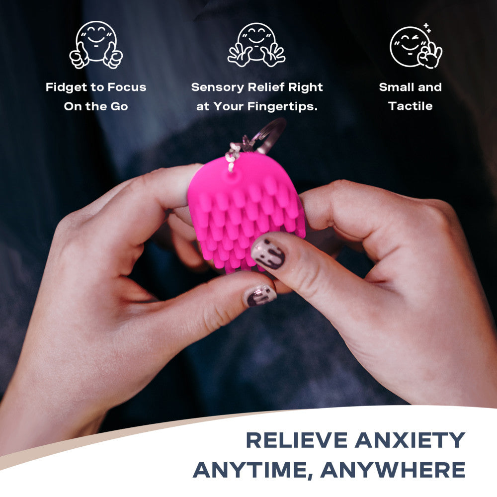 Hedgehog Fidget Keychain ?C Captivating Pink - Image 8