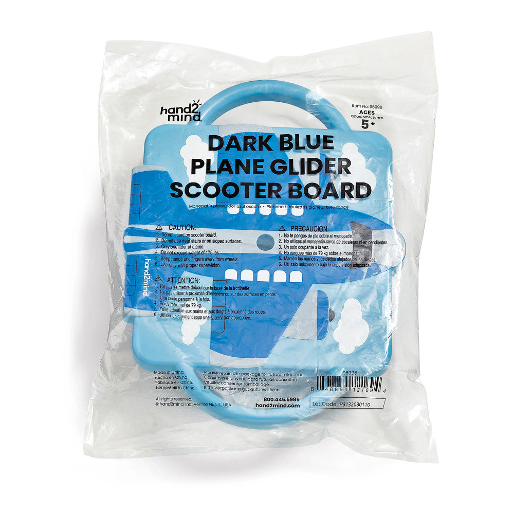 Hand2Mind - Plane Glider Scooter Board - Dark Blue - Image 4