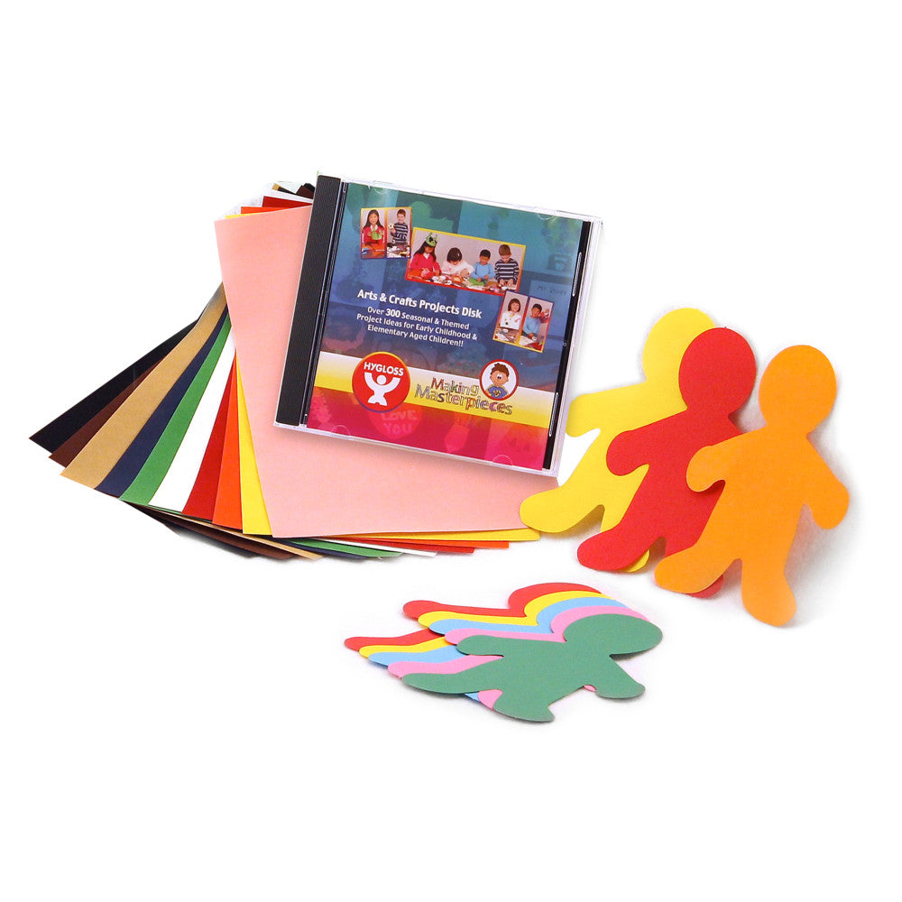 Hygloss Create-A-Story Book Treasure Box with 25 Blank Books and Craft Supplies - Image 4
