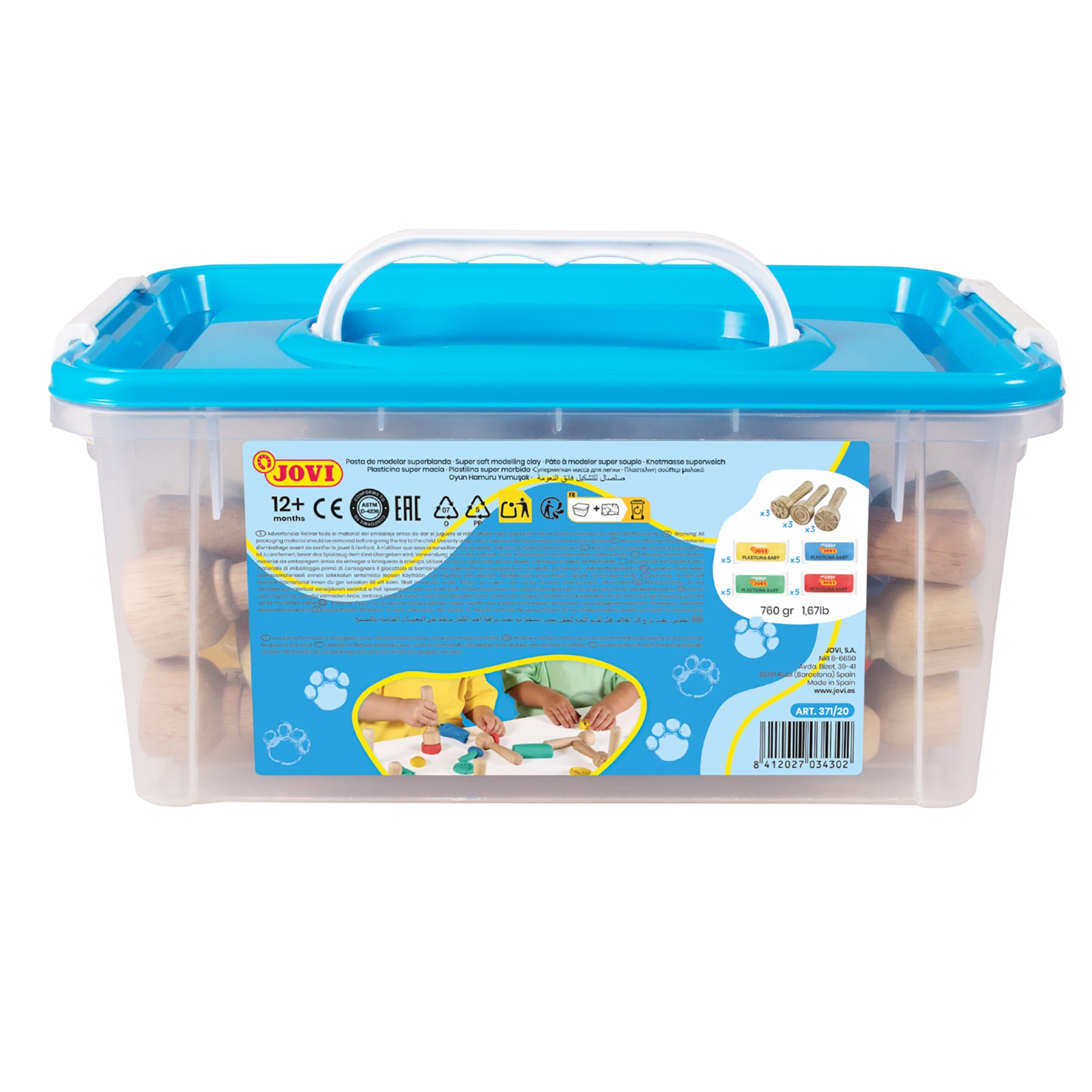 JOVI Plastilina Ultimate Sculpting Clay Set for Kids - Multicolor - Image 2