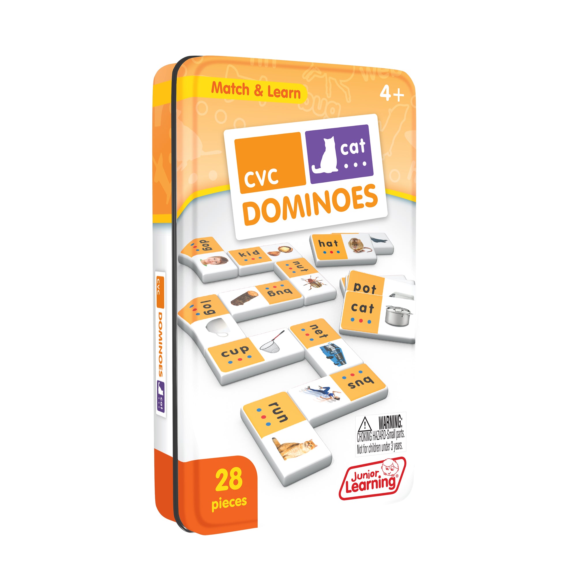Junior Learning CVC Match & Learn Dominoes - Double Pack Education Set - Image 3
