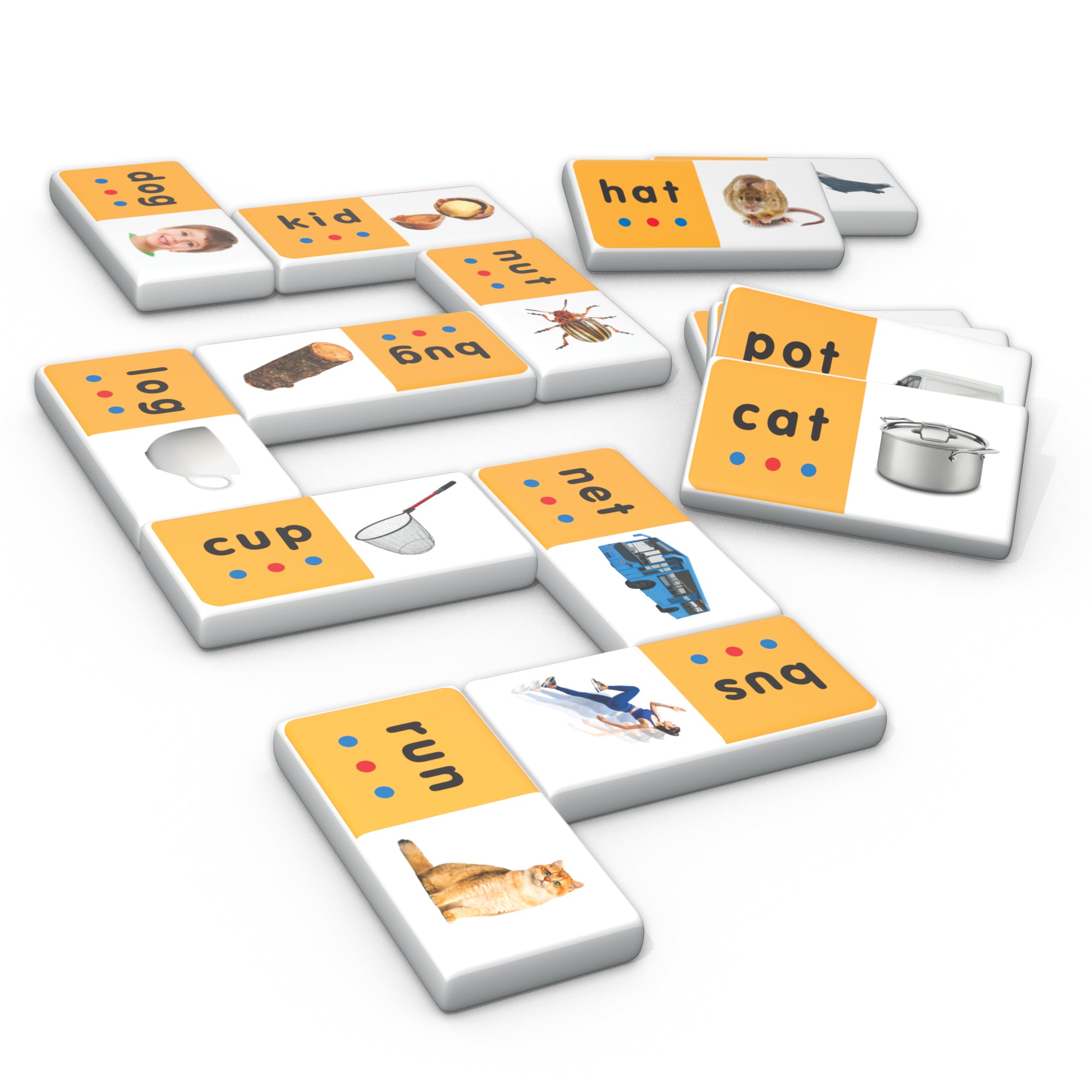 Junior Learning CVC Match & Learn Dominoes - Double Pack Education Set - Image 4