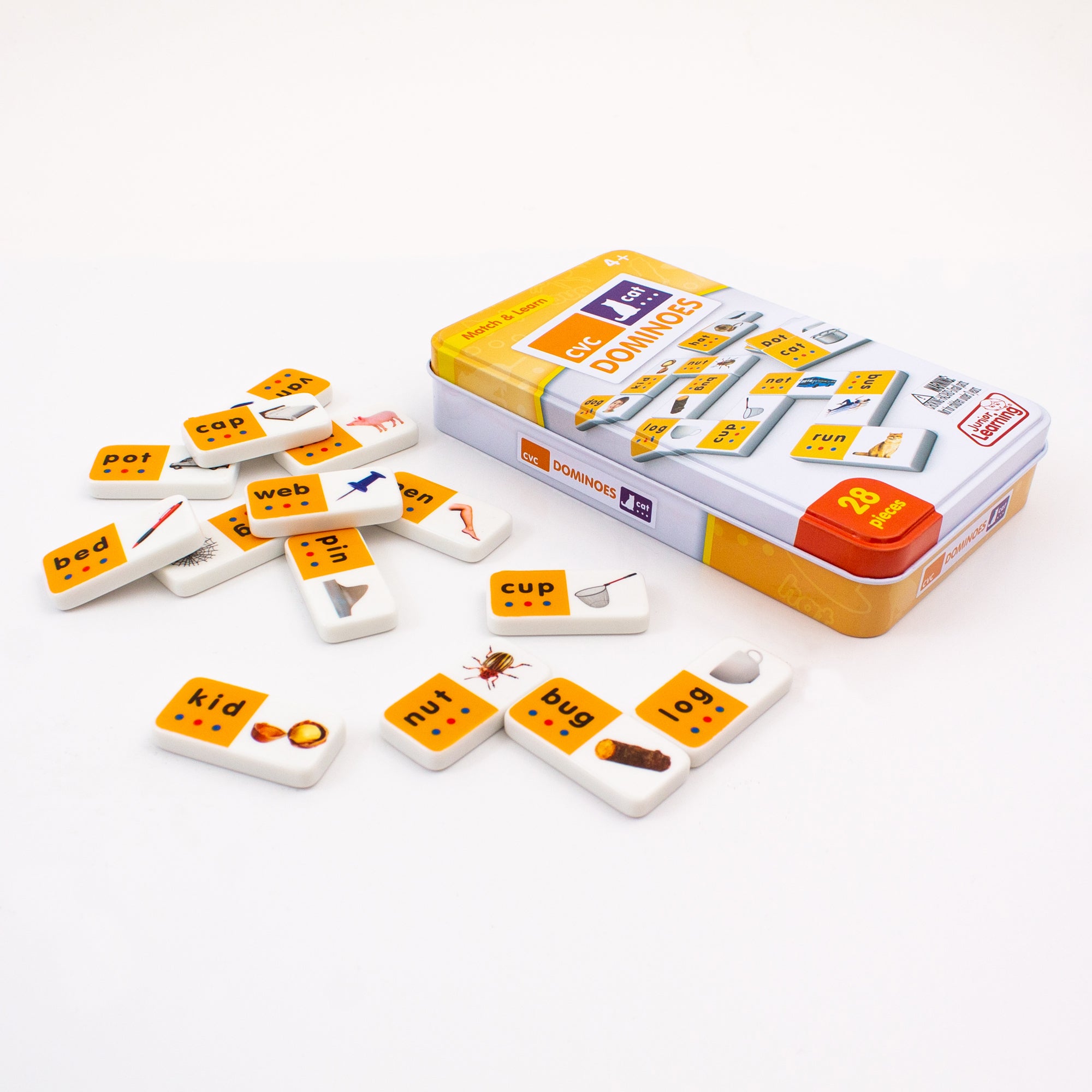 Junior Learning CVC Match & Learn Dominoes - Double Pack Education Set - Image 5