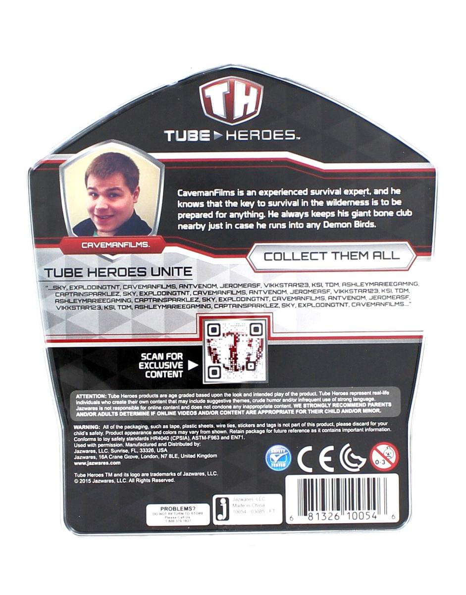 Tube Heroes Caveman Films Action Figure with Accessories - Image 2