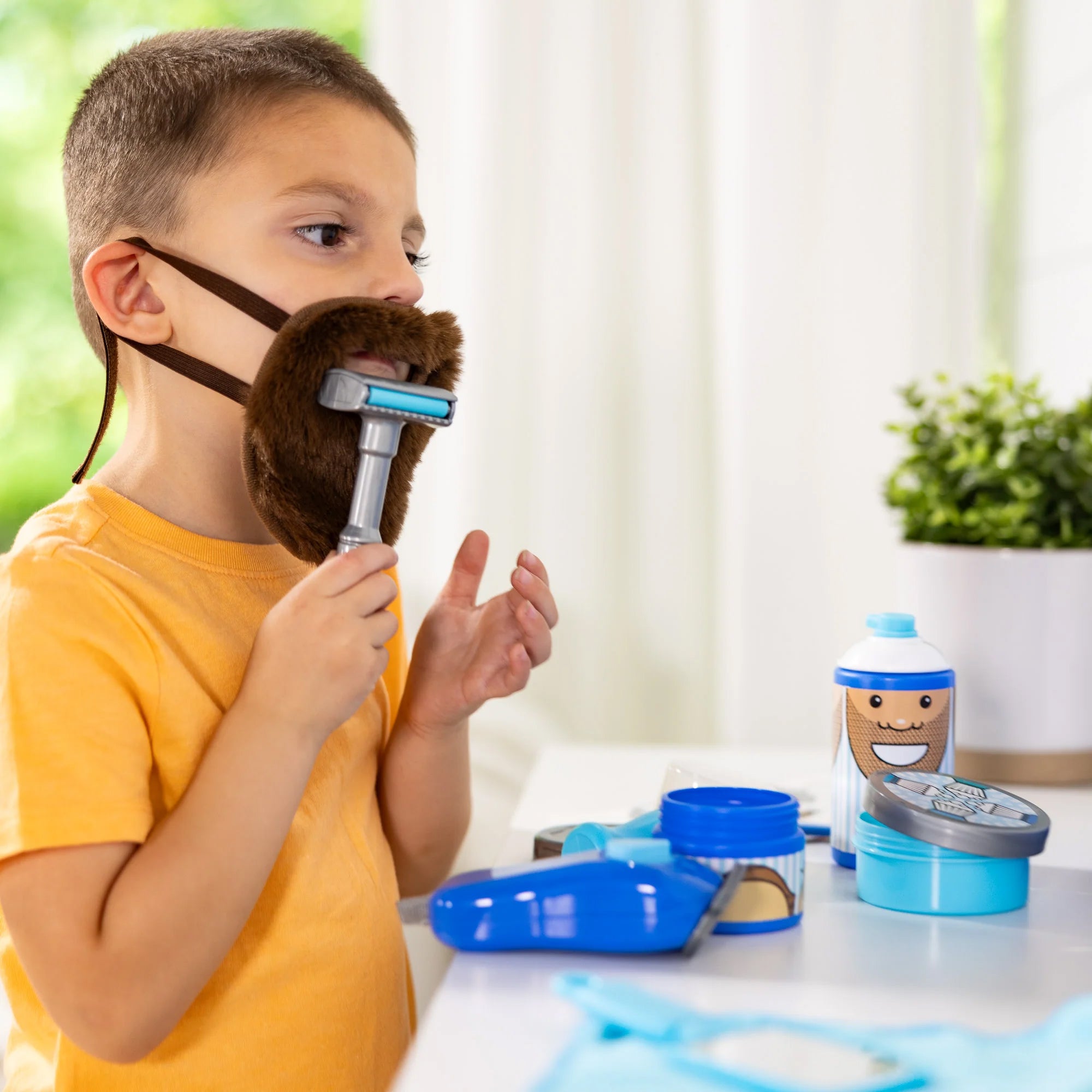 Melissa & Doug Barber Shop Play Set - Complete Hair and Beard Care Kit - Image 5