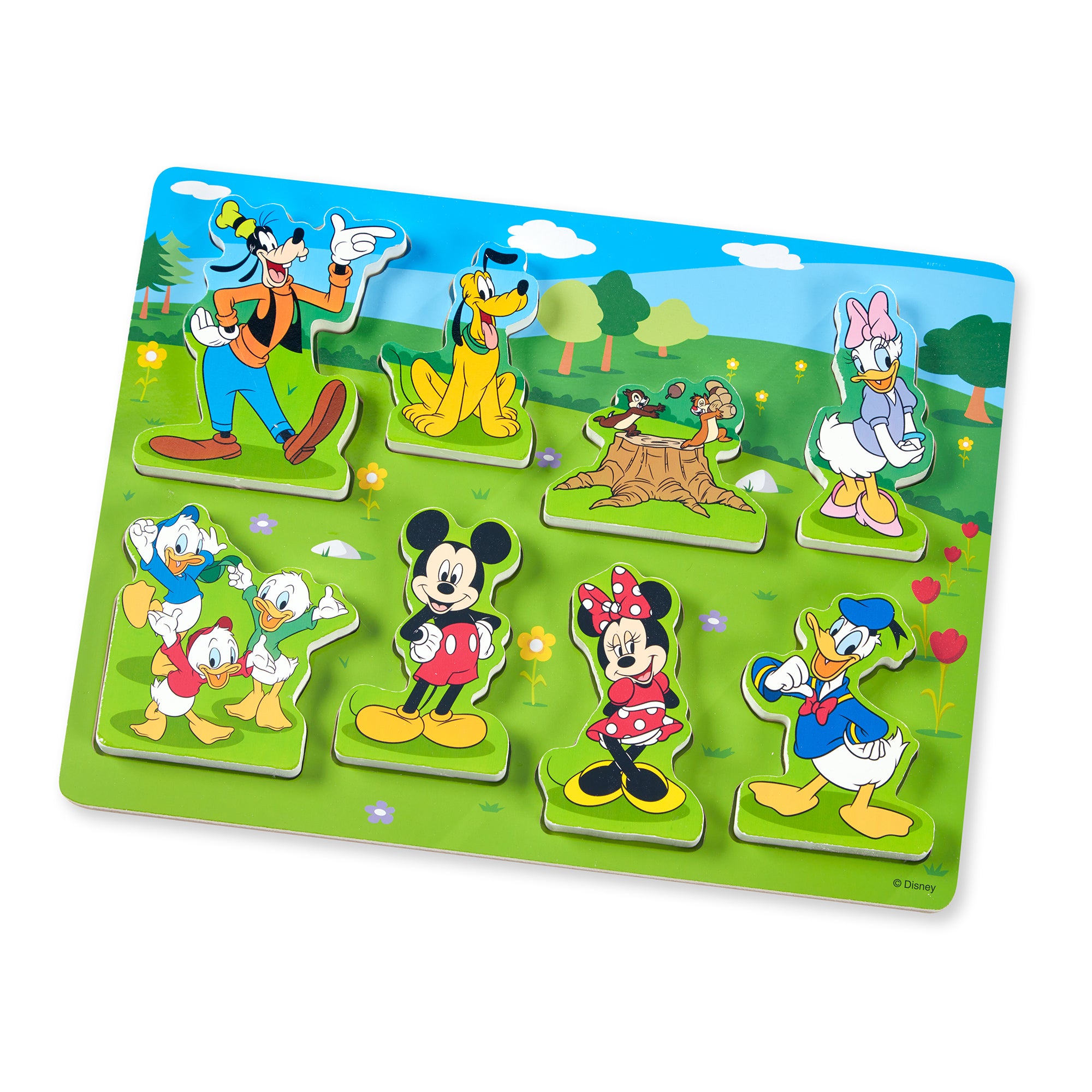 Melissa & Doug Mickey Mouse 8-Piece Wooden Chunky Puzzle - Image 2