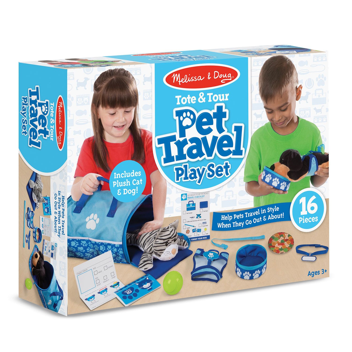 Melissa & Doug Tote & Tour Pet Travel Play Set - Image 3