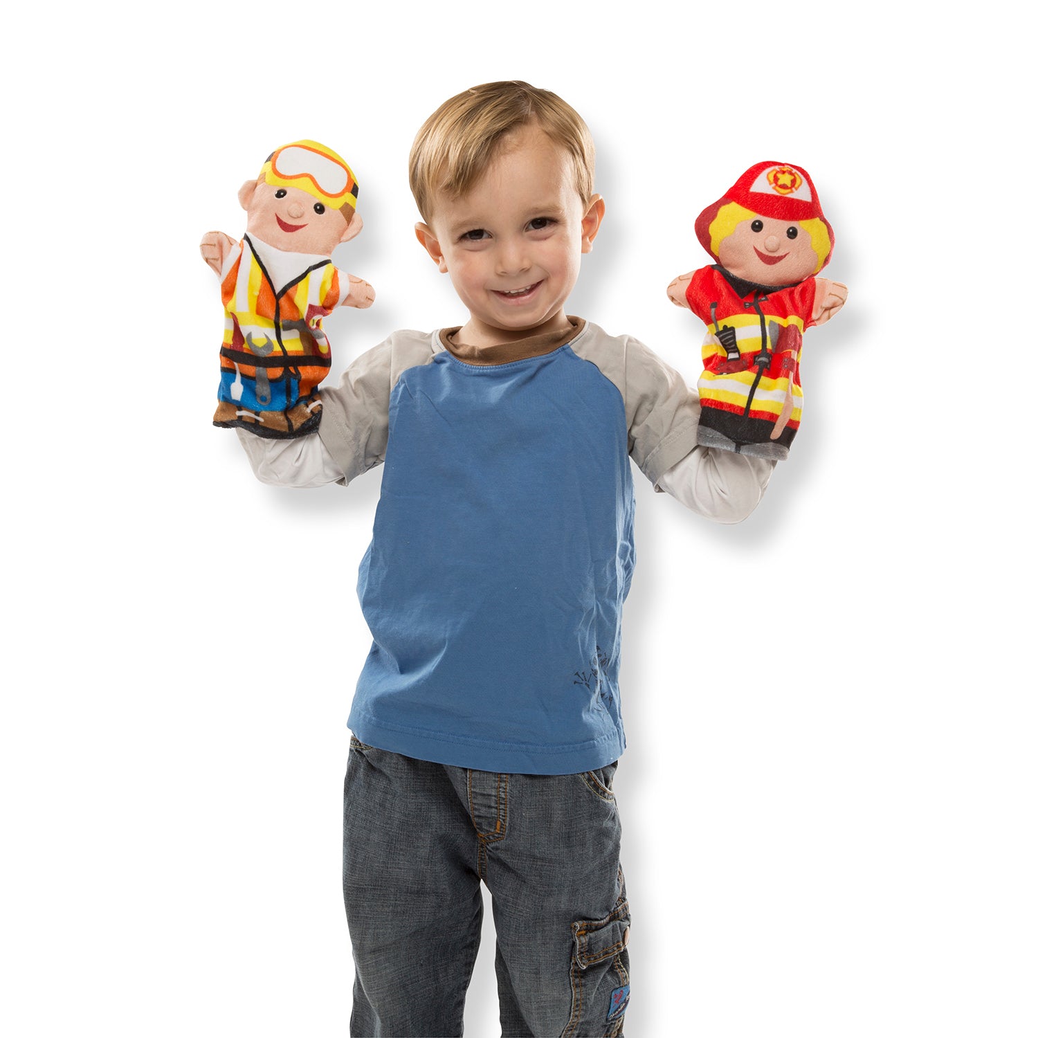 Melissa & Doug Jolly Helpers Plush Puppet Set - 4 Piece - Image 3